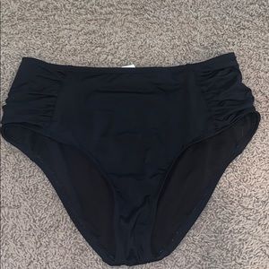 HIGH WAISTED BLACK BATHING SUIT BOTTOMS